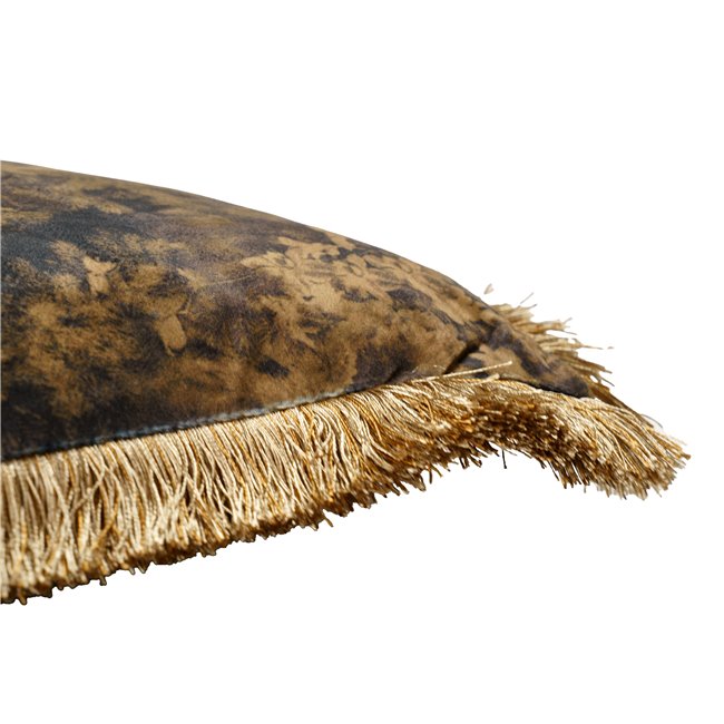 Cushion Flowers Black, 15x45x45cm