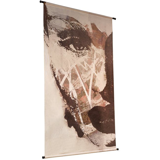 Настенный декор Face Grey, 120x170cm