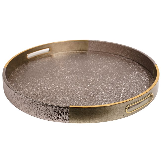 Decorative tray round Furci L, H4 D40cm