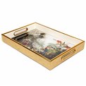 Decorative tray Farrota L, H4.5x40.5x26.5cm