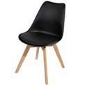 Chair Baya, black, H81x47x47cm, seat height 45cm