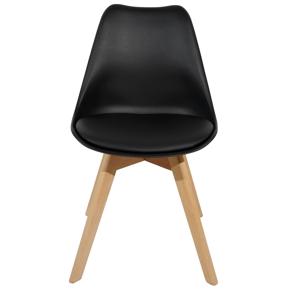 Chair Baya, black, H81x47x47cm, seat height 45cm