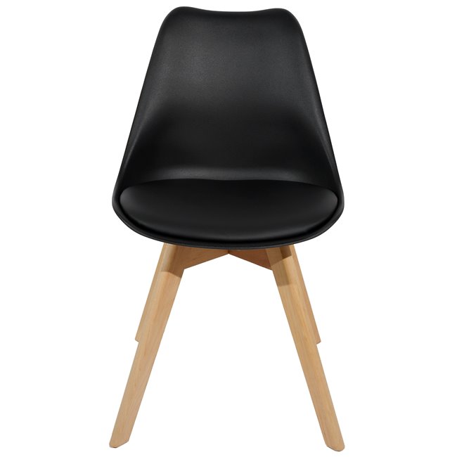 Chair Baya, black, H81x47x47cm, seat height 45cm
