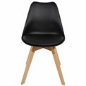 Chair Baya, black, H81x47x47cm, seat height 45cm
