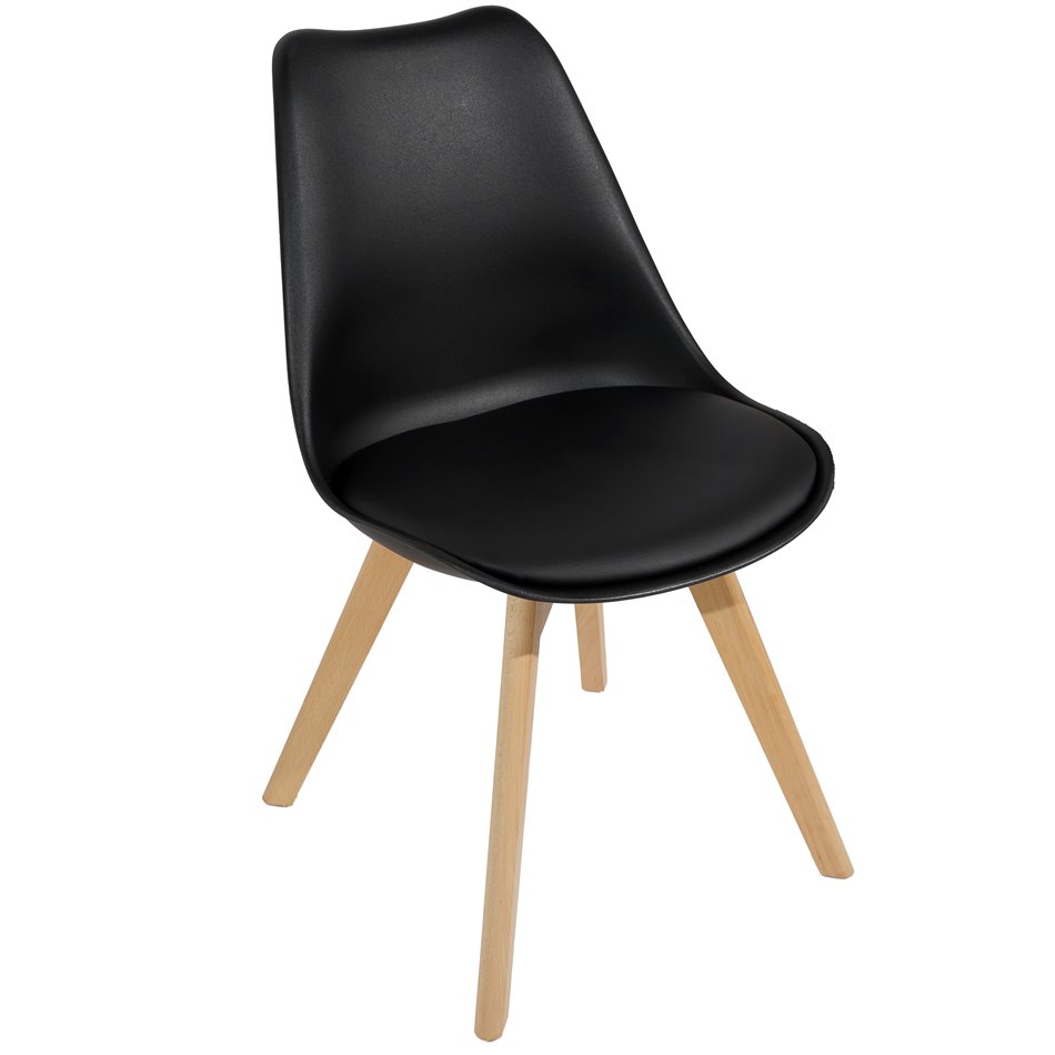 Chair Baya, black, H81x47x47cm, seat height 45cm