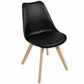 Chair Baya, black, H81x47x47cm, seat height 45cm
