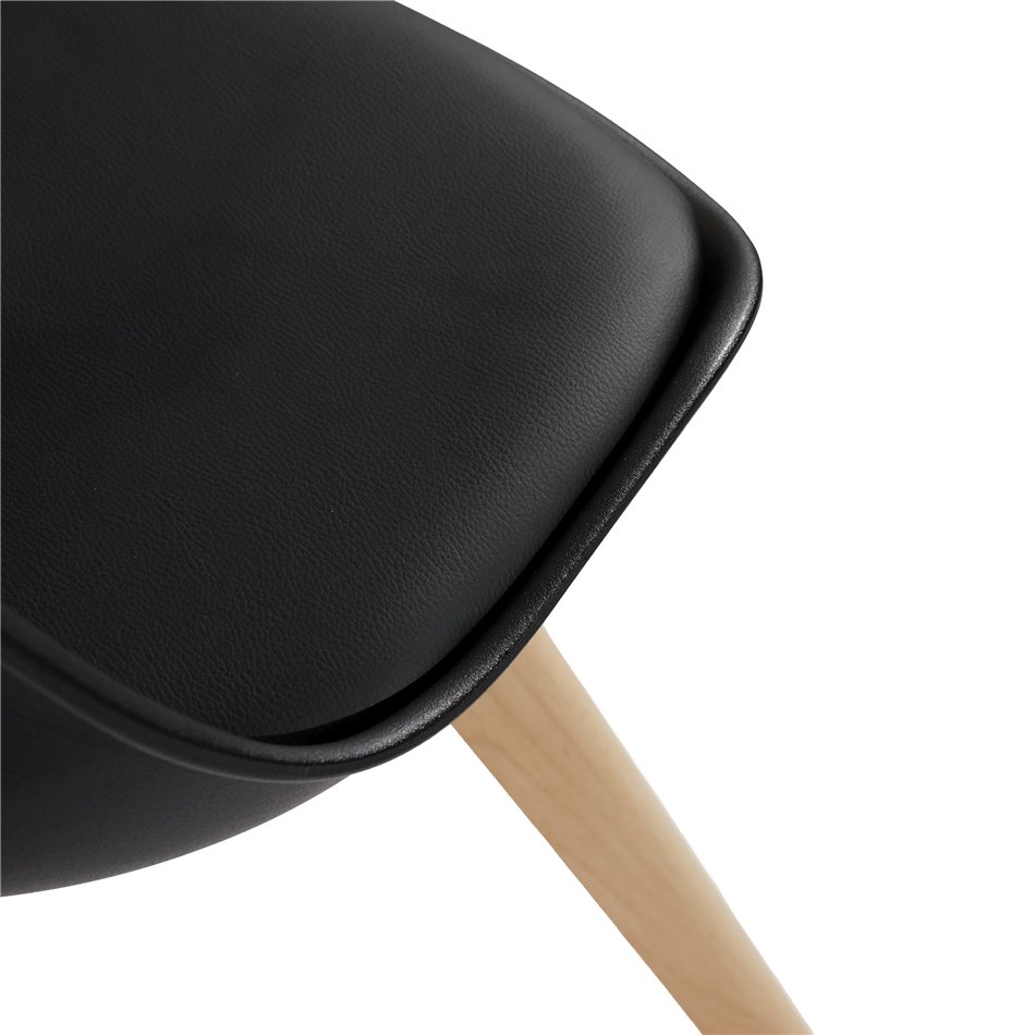 Chair Baya, black, H81x47x47cm, seat height 45cm