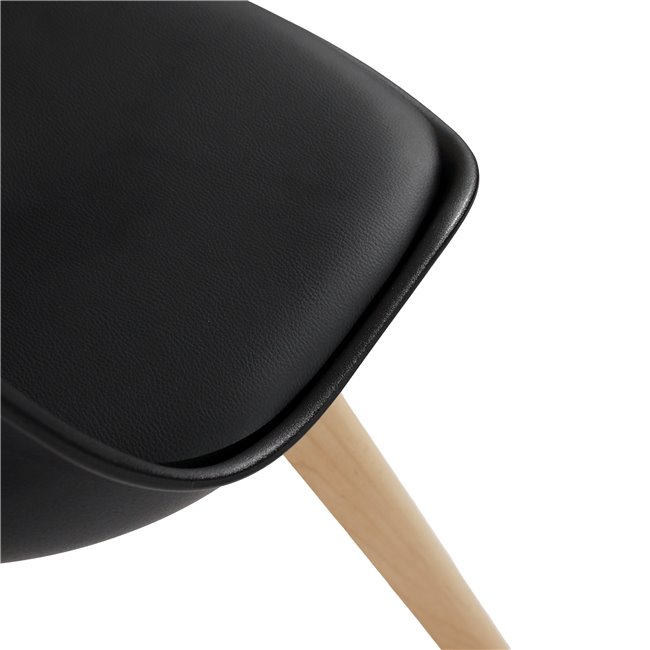 Chair Baya, black, H81x47x47cm, seat height 45cm