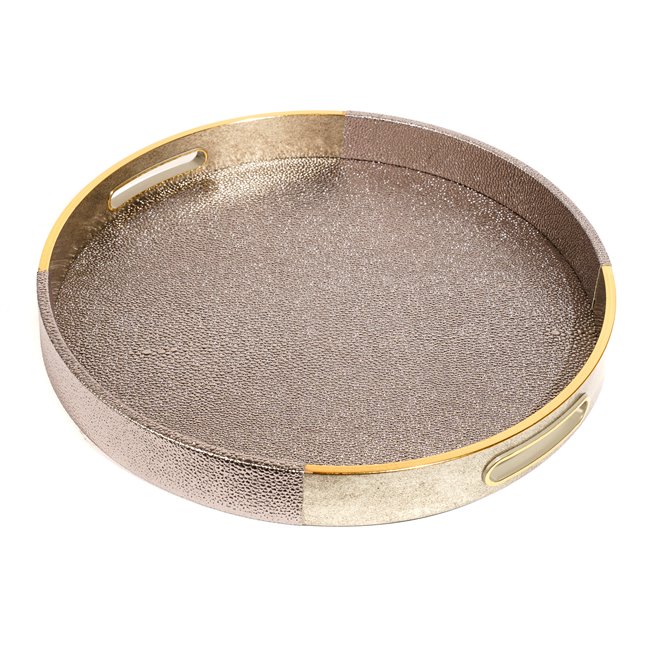 Decorative tray round Furci M, H4 D34.5cm