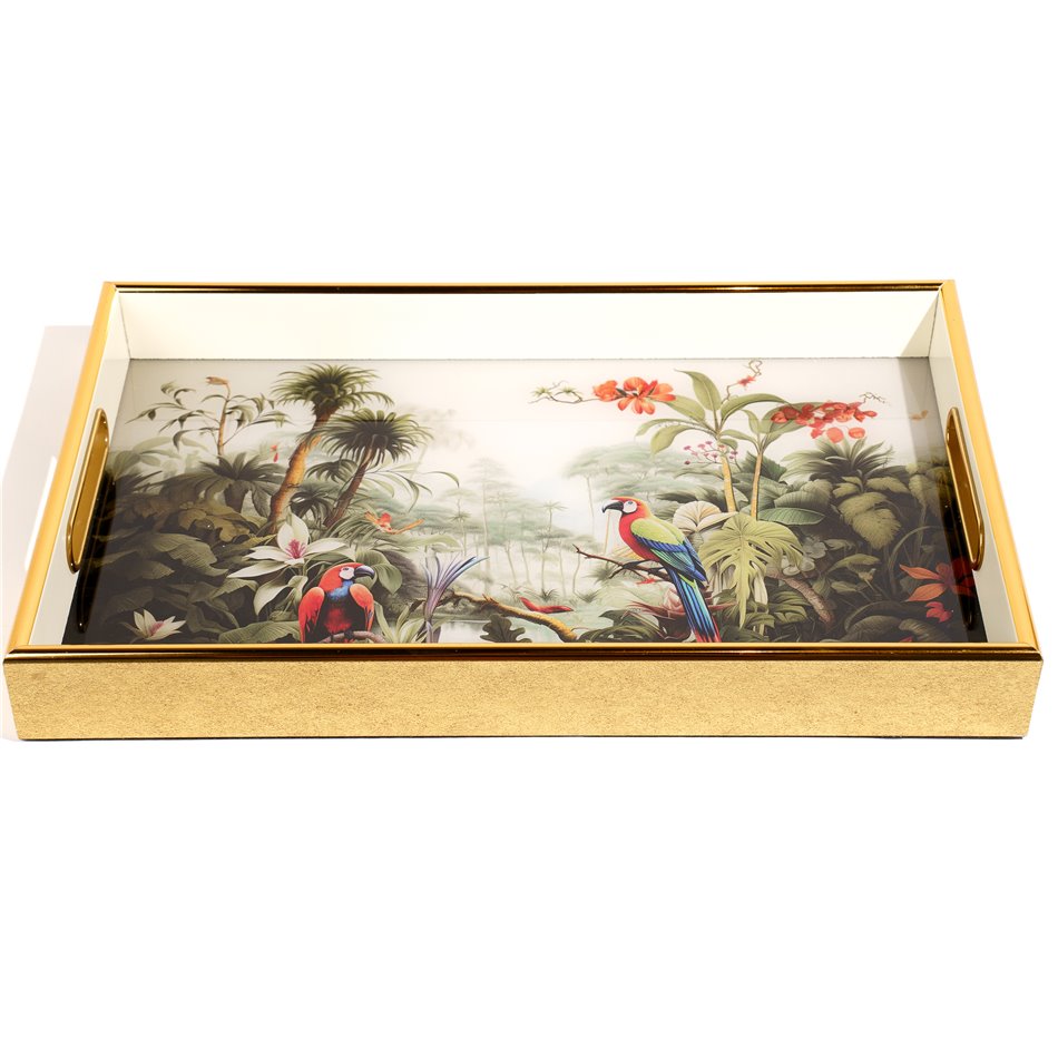 Decorative tray Farrota L, H4.5x40.5x26.5cm