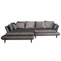 Sofa Wemonte, left corner, sleeping function, H90x283x181cm, seat height 47.5cm