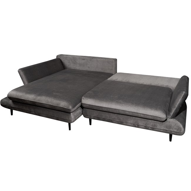 Sofa Wemonte, left corner, sleeping function, H90x283x181cm, seat height 47.5cm