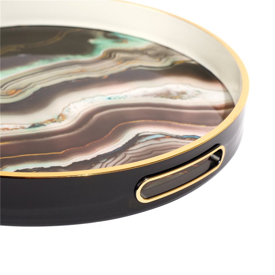 Декоративный поднос Fuente M, H4 D34.5cm