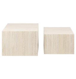 Kavos staliuku komplektas Adice, 2vnt., 58x58x40/50x50x33cm