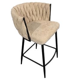 Baro kėdė Vingen, dramblio kaulo spalva, 51.5x54.5xH90cm