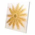 Canvas painting Golden Flower, 80x80cm