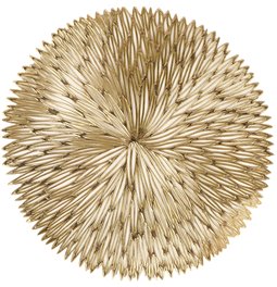 Placemat Ralja, gold/beige color, D38cm