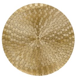 Placemat Rama gold/beige color, D38cm