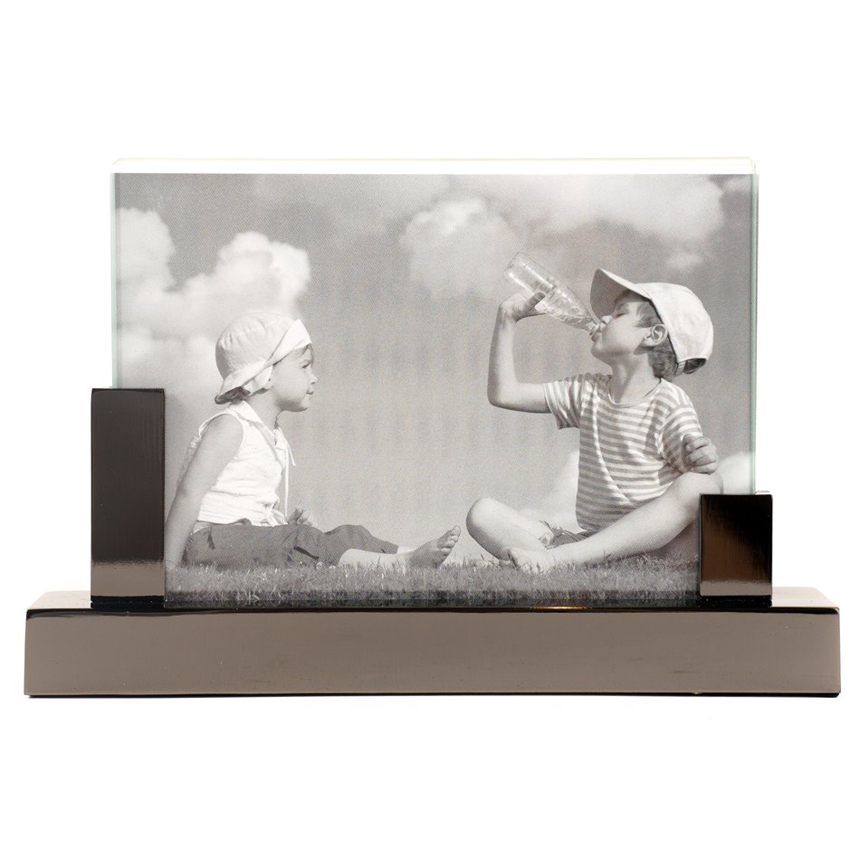 Photo frame Malme, black color, zinc, 15x10cm