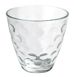 Glass Dots Acqua, H8x8.5cm, 250ml