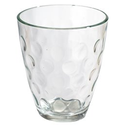 Glass Dots Rocks, H10.5x9cm, 350ml