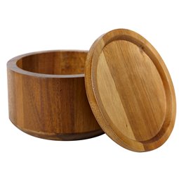 Acacia wood plate Filly, D14x9cm