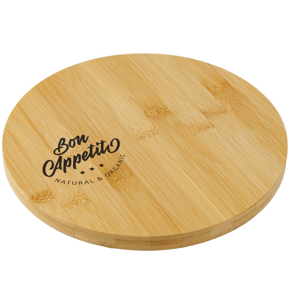 Bamboo tray Bon Apeti, D23x2.6cm