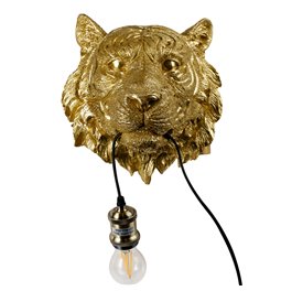 Wall lamp Tiger, golden, H27.5x27x20.5cm