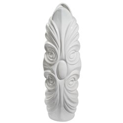 Vase Gallicano white, (shiny glazed white), 19x14x57cm