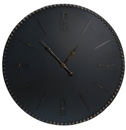 Wall clock Mdina Black, D60x3cm