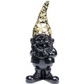 Decorative figure Gnome Standing, black/golden colors, H45.5x14.5x19