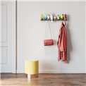 Coat rack Exotic birds, 5 hooks, H24x54x6.5cm