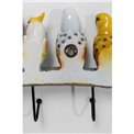 Coat rack Exotic birds, 5 hooks, H24x54x6.5cm