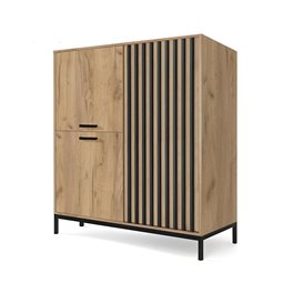 Chest of drawers Hamino, MDF/polypropylene, H108x94x40cm