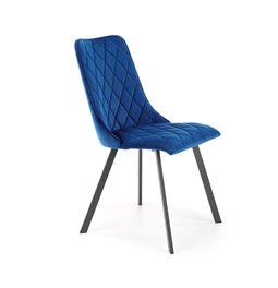 Обеденный стул Haurvek, темно-синий бархат, H85x58x44см, сиденья H47см