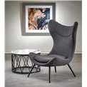 Armchair Hatlantis, anthracite/black, H106x77x80cm, seat H41cm