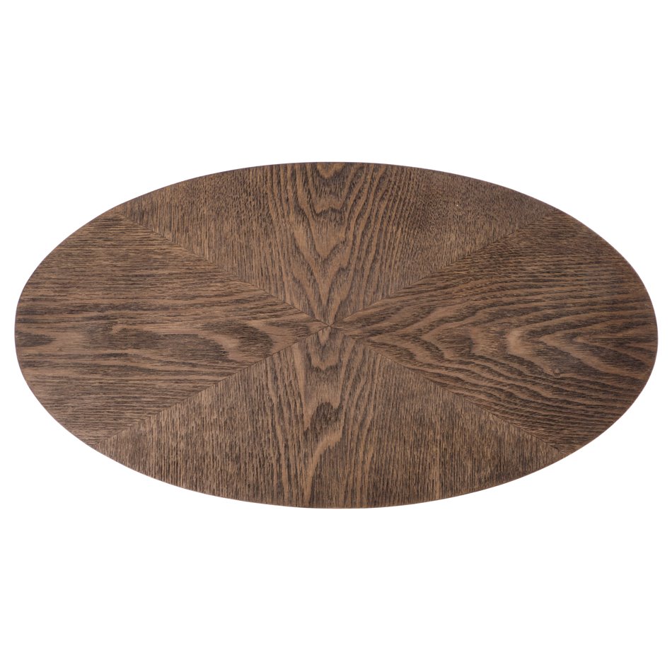 Side table Helphi, walnut/black color, H58x48x26cm