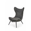 Armchair Hatlantis, anthracite/black, H106x77x80cm, seat H41cm