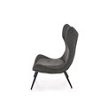 Armchair Hatlantis, anthracite/black, H106x77x80cm, seat H41cm