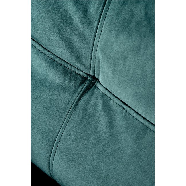 Recliner chair Helipe, dark green velvet, H103-76x64x84-135cm, seat H48cm