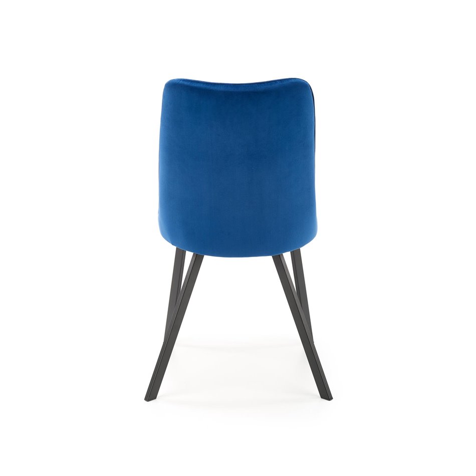 Обеденный стул Haurvek, темно-синий бархат, H85x58x44см, сиденья H47см