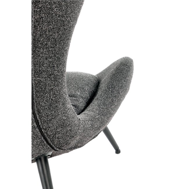 Armchair Hatlantis, anthracite/black, H106x77x80cm, seat H41cm