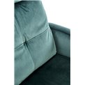 Recliner chair Helipe, dark green velvet, H103-76x64x84-135cm, seat H48cm