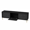 TV table Haulet, black/gold colors, H58x180x41cm