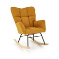 Кресло-качалка Hasco, горчичный цвет, H94x70x97см, сиденья H50см