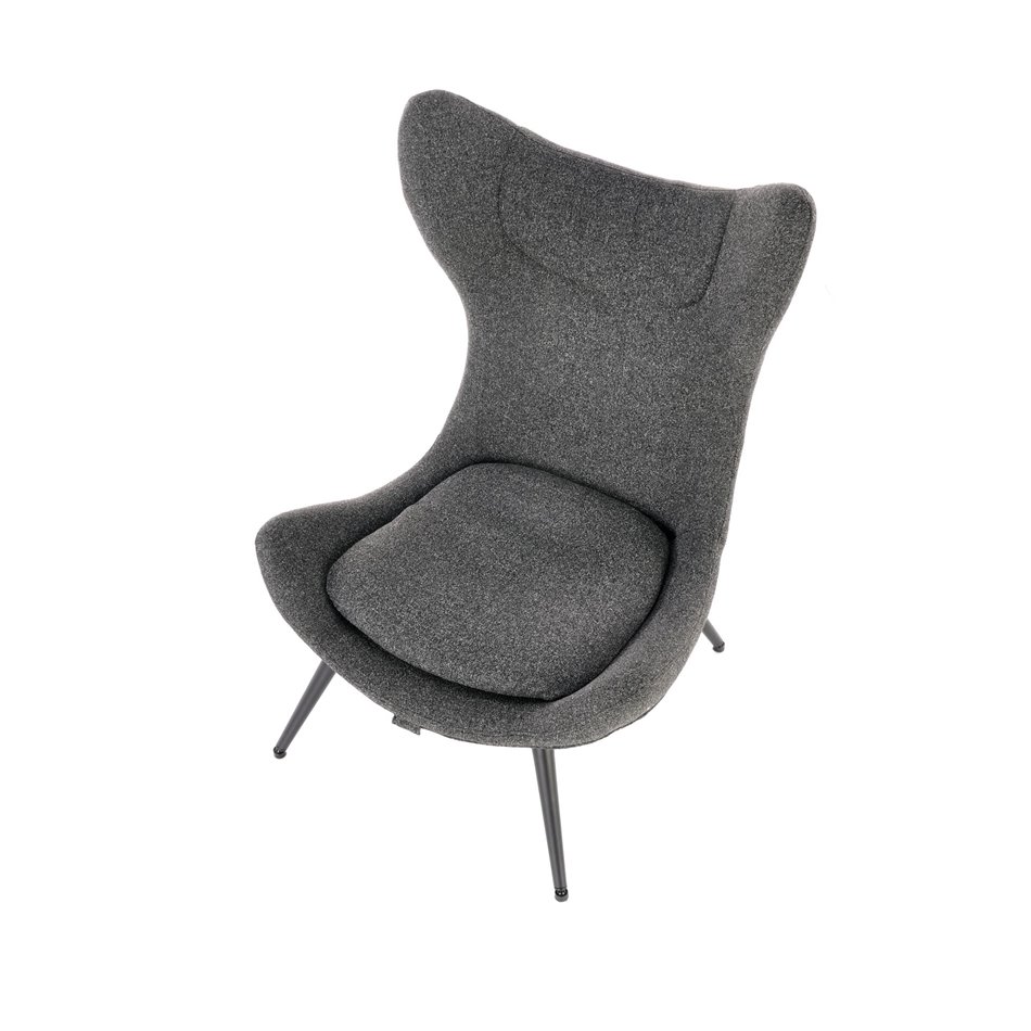 Armchair Hatlantis, anthracite/black, H106x77x80cm, seat H41cm