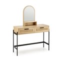 Dressing table with mirror Harmen, MDF/steel, H136x104x35cm