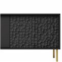 TV table Haulet, black/gold colors, H58x180x41cm