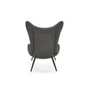 Armchair Hatlantis, anthracite/black, H106x77x80cm, seat H41cm