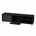TV table Haulet, black/gold colors, H58x180x41cm